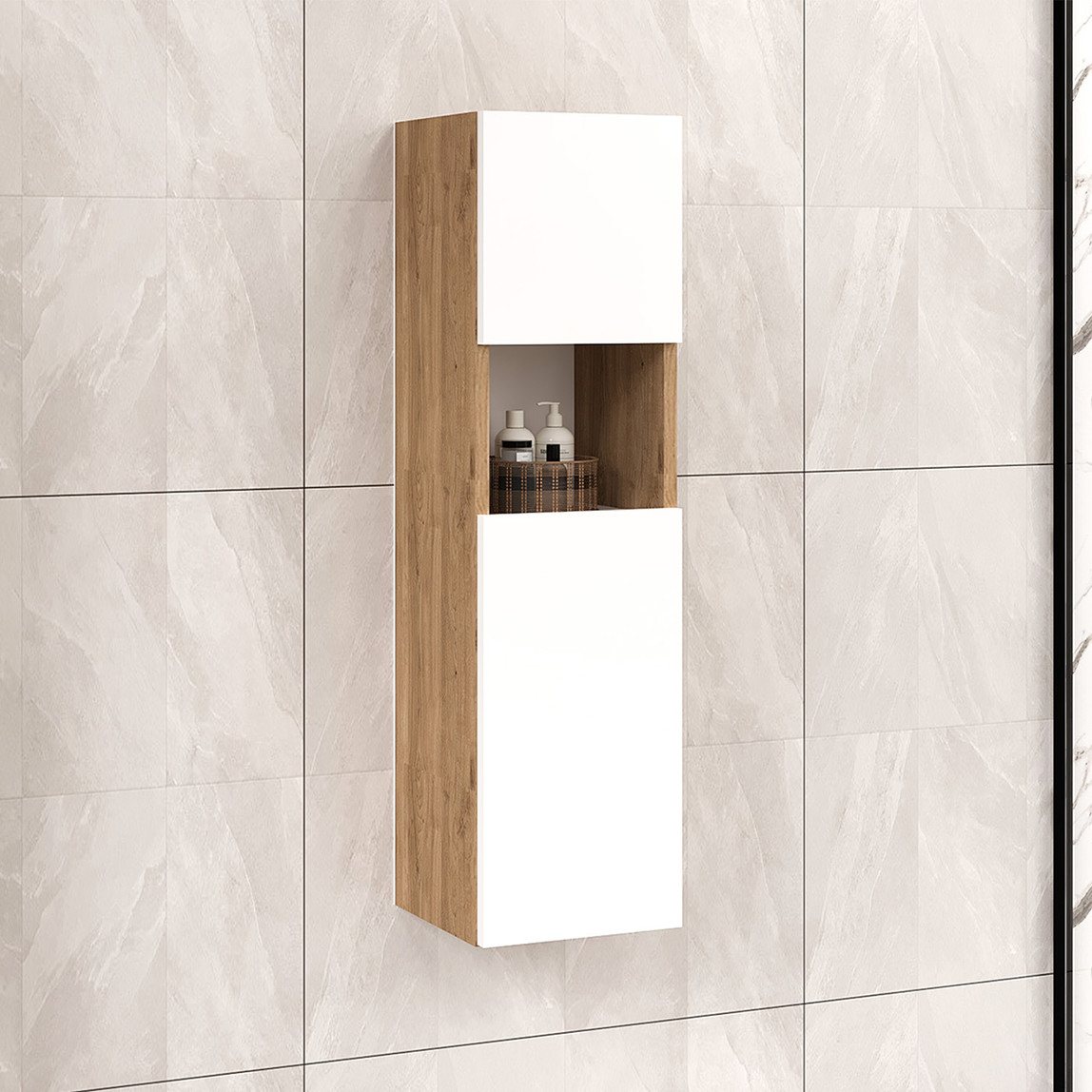    Fly Saura MDF Banyo Boy Dolabı 