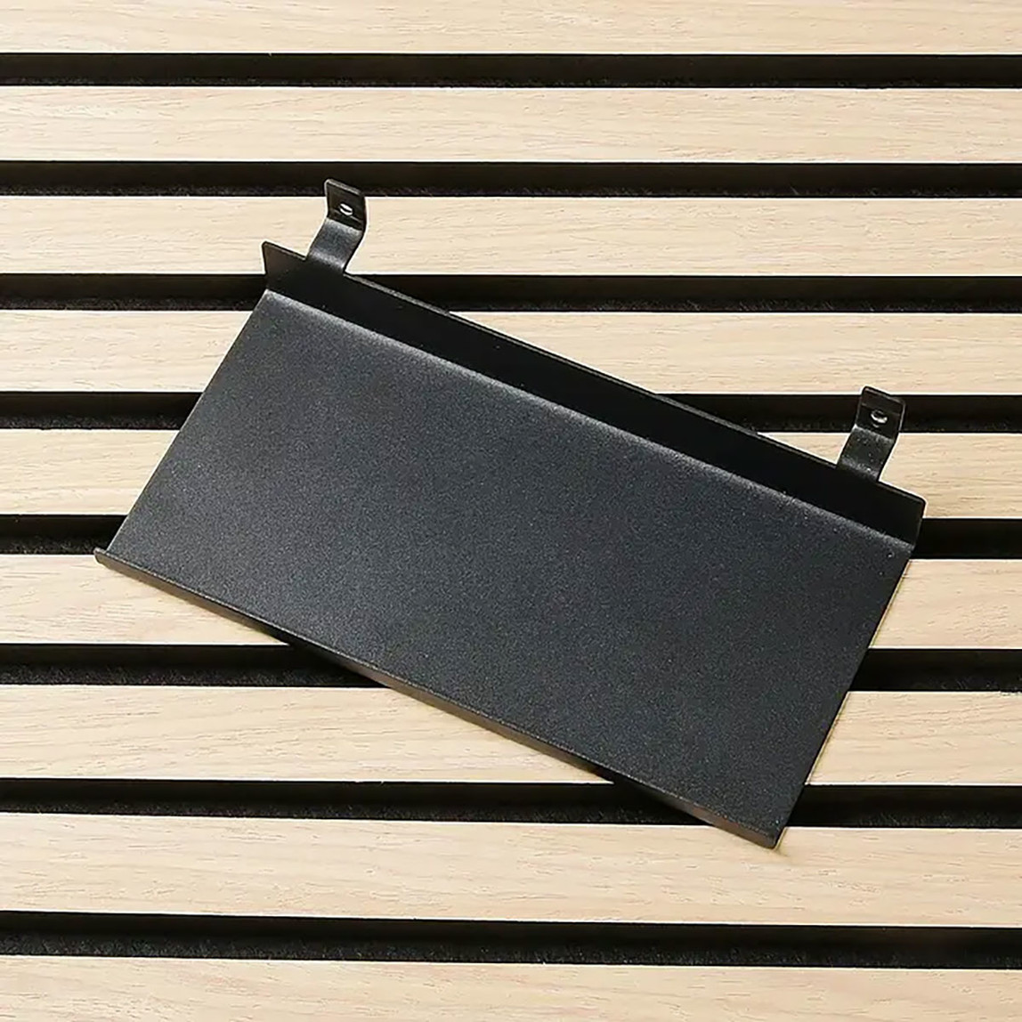    Akustik Panel Rafı Siyah 20 cm 