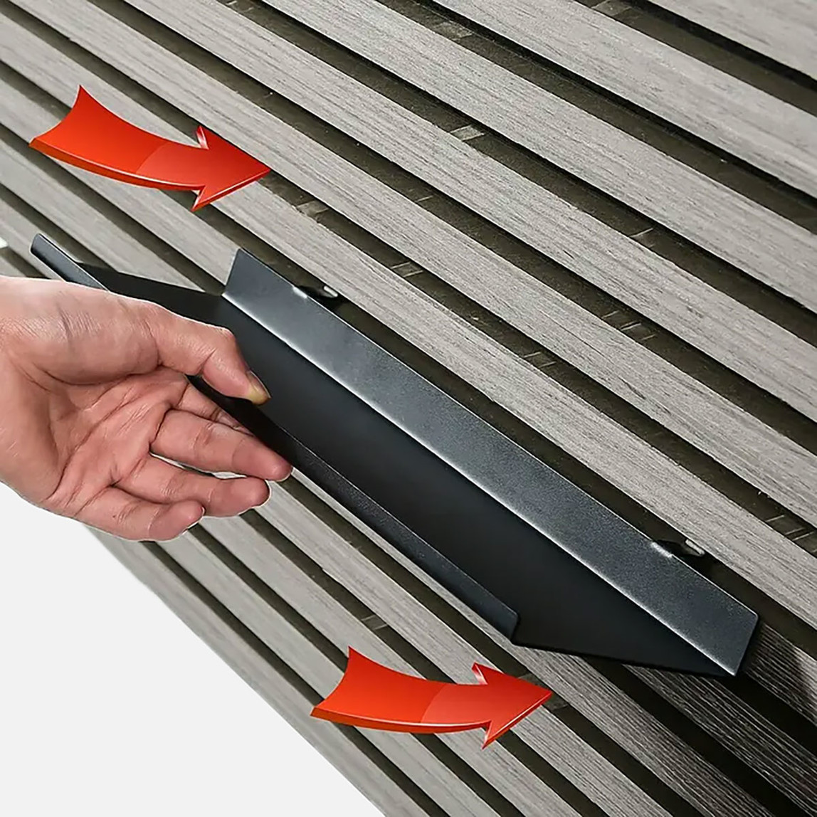    Akustik Panel Rafı Siyah 40 cm 