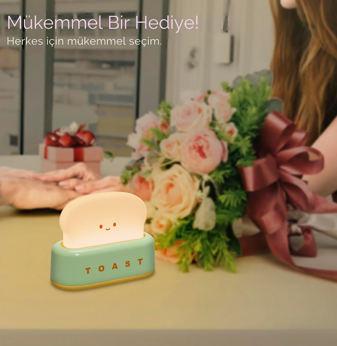    Tost Ekmeği Led Masa Lambası 