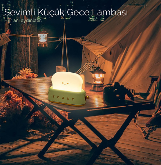 Tost Ekmeği Led Masa Lambası