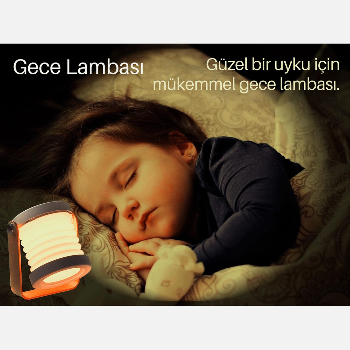    Akordiyon Led Masa Lambası 