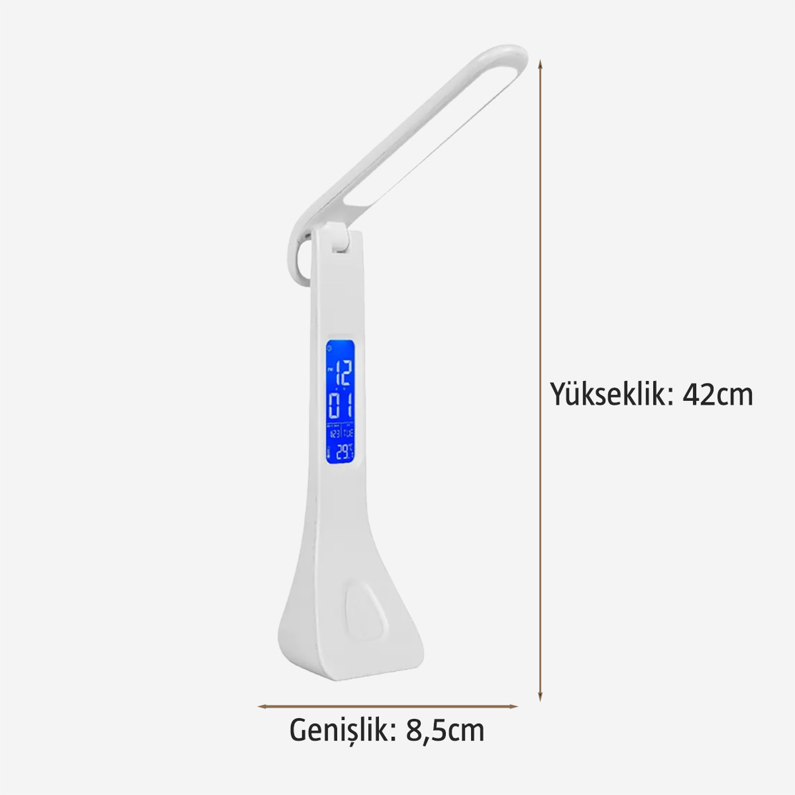    Dlc Led Masa Lambası Beyaz Dijital Göstergeli 
