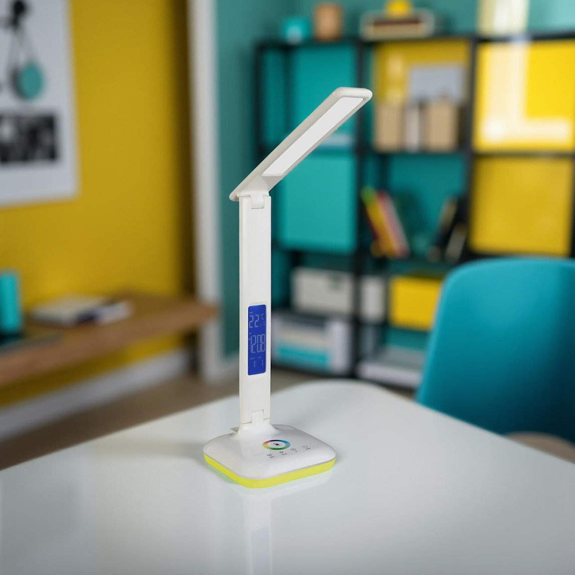    Dokunmatik Rgb Led Masa Lambası Beyaz 