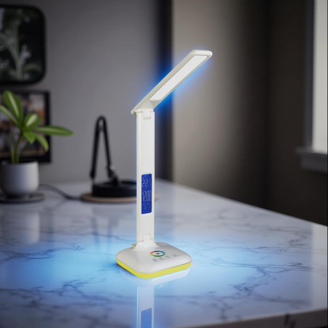    Dokunmatik Rgb Led Masa Lambası Beyaz 