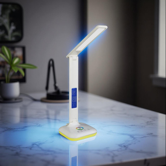 Dokunmatik Rgb Led Masa Lambası Beyaz