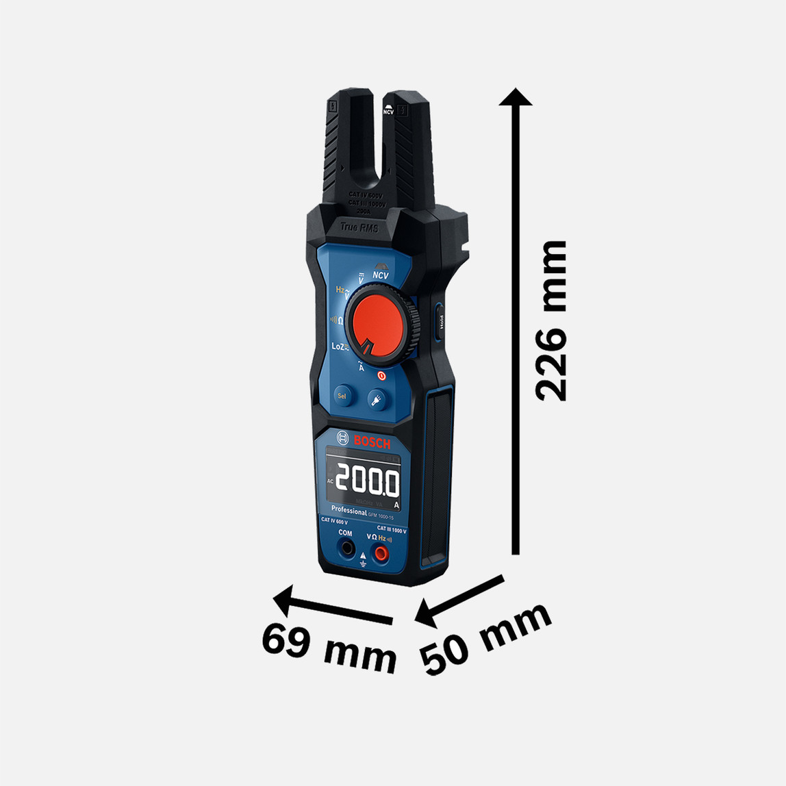   Bosch GFM 1000-15 Çatal Tip Ampermetre 