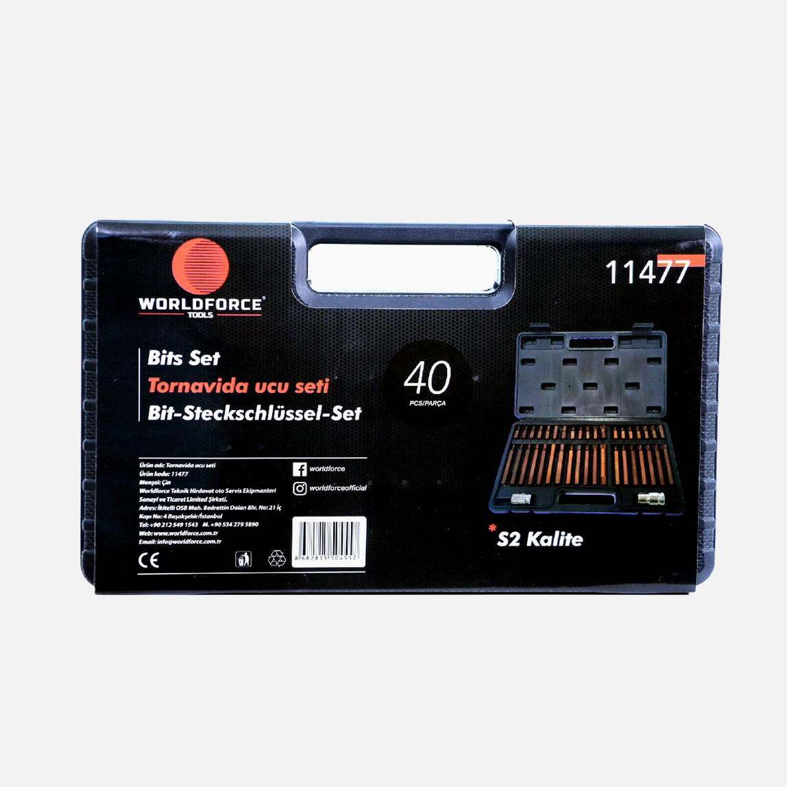    Bits Uç Seti 40 Parça S2-Çelik 