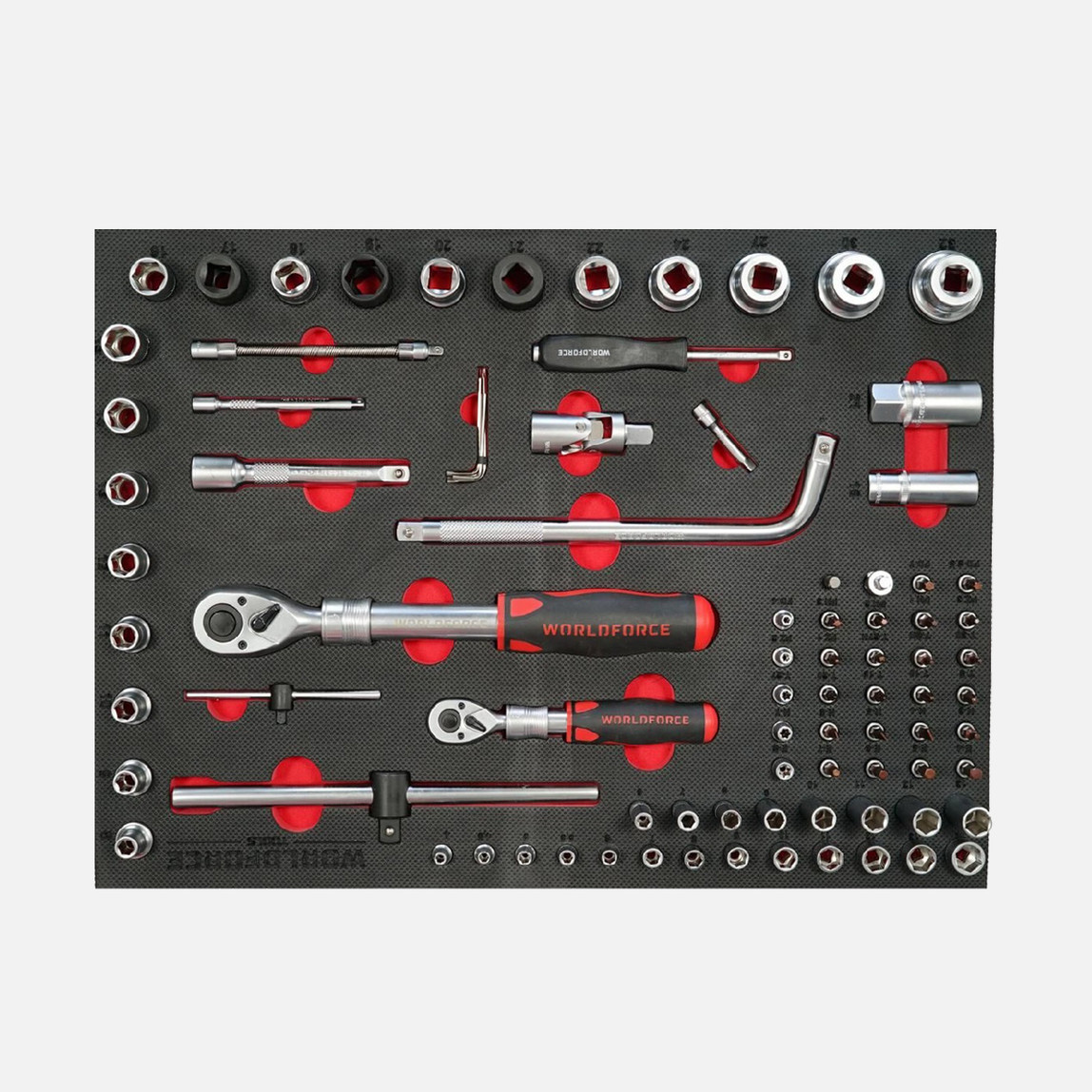    Worldforce 212 Parça Dolu 7 Çekmeceli Takım Arabası (980x460x770 mm) 