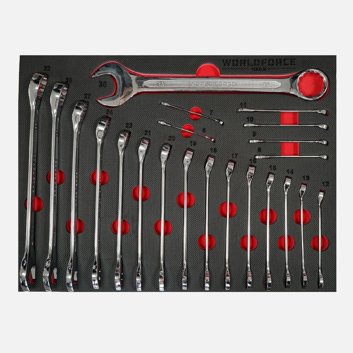    Worldforce 212 Parça Dolu 7 Çekmeceli Takım Arabası (980x460x770 mm) 