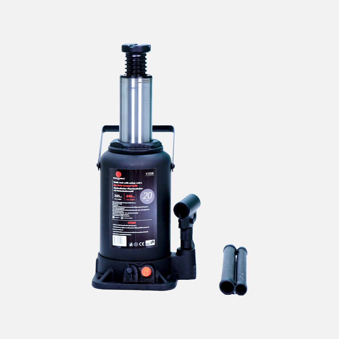    Hidrolik Şişe Kriko 20 Ton 235-440mm 