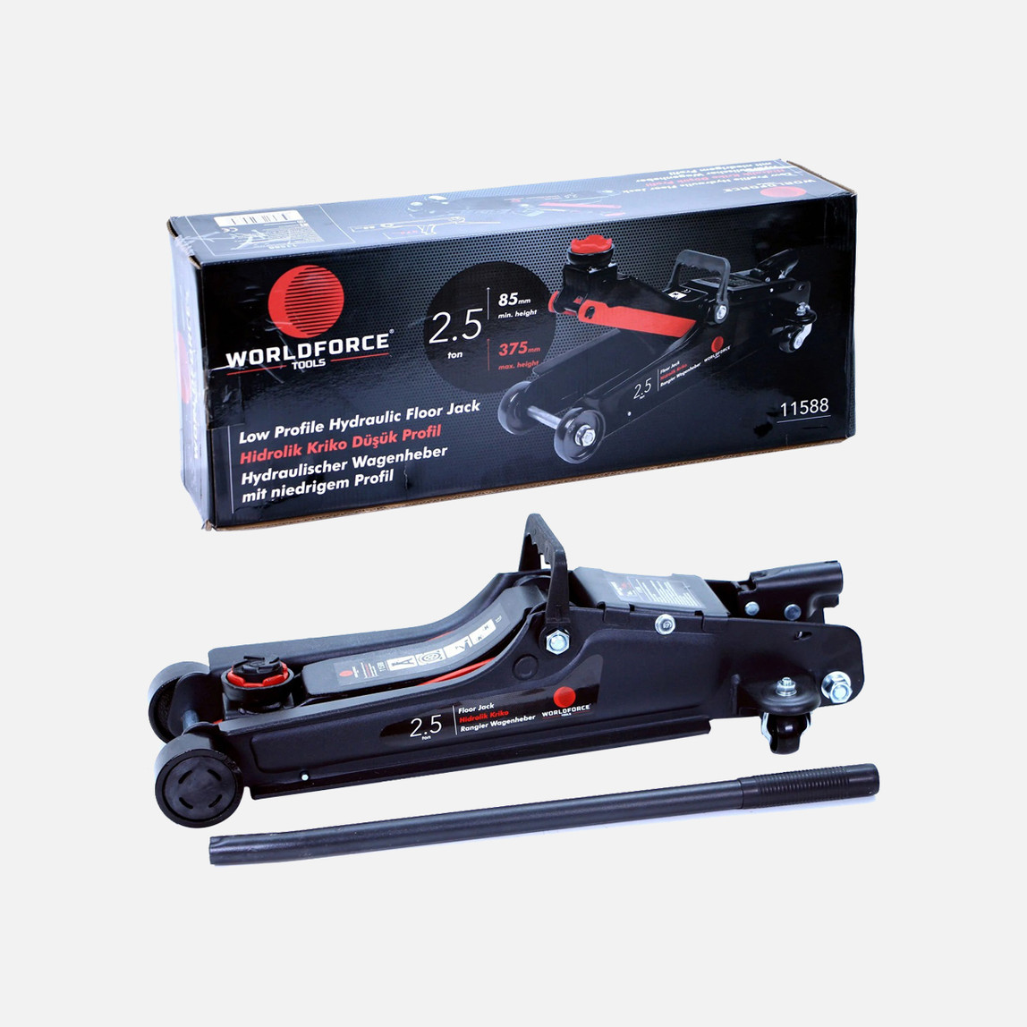    Hidrolik Kriko 2.5 Ton Düşük Profil (Uzun Şase) 