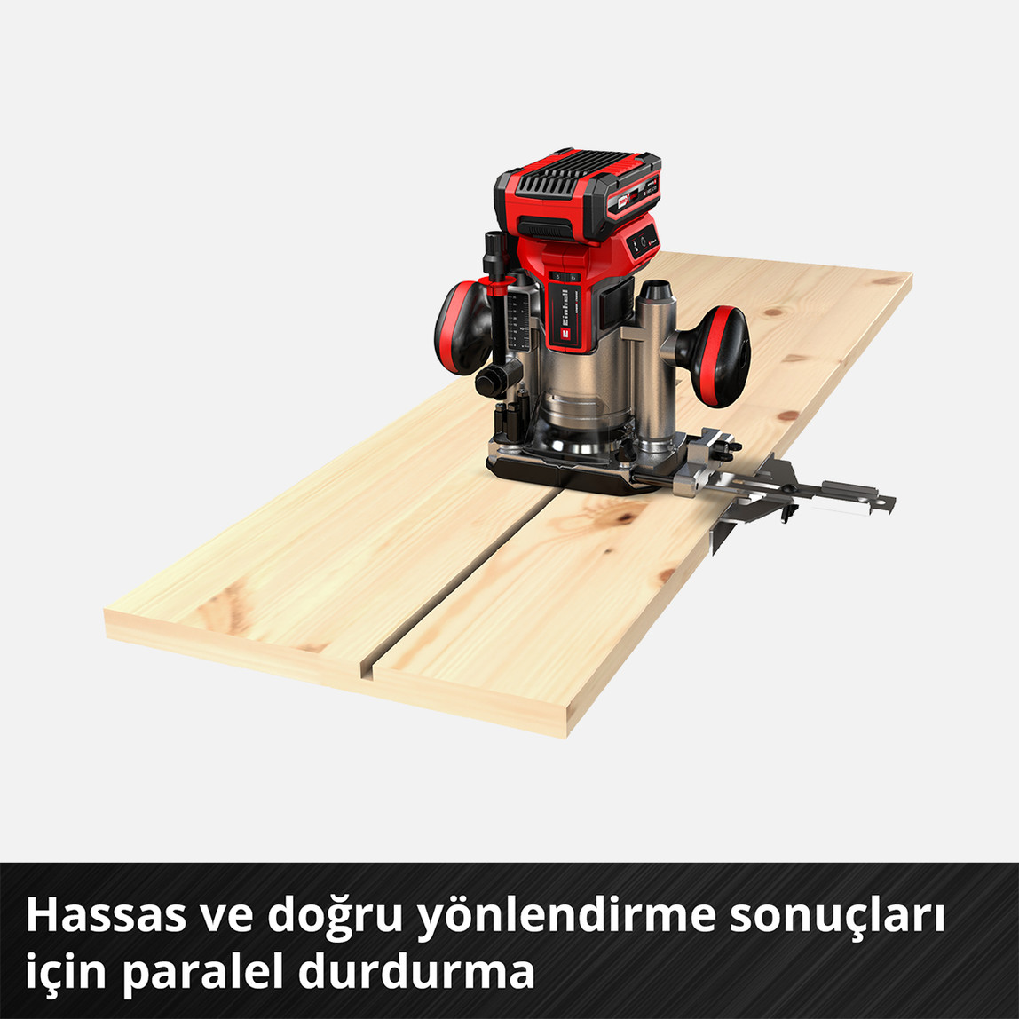    Einhell Profesyonel TP-RO 18 Set Li BL-Solo Kömürsüz Akülü Dik ve Kenar Freze Set (Akü ve Şarj Cihazı Dahil Değildir.) 