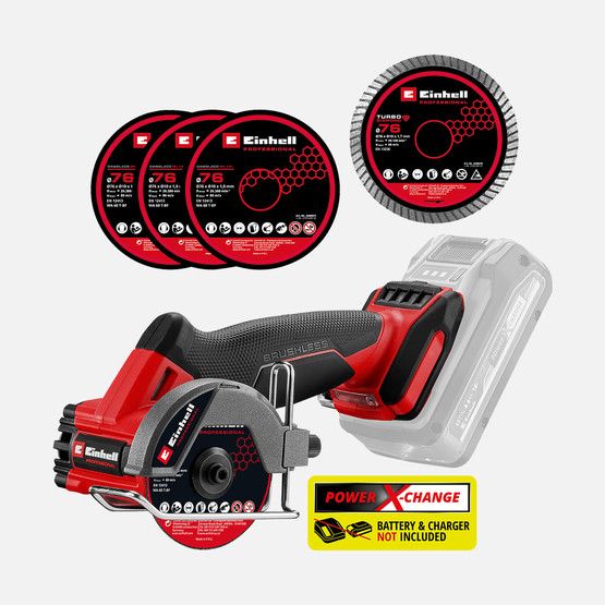 Einhell Profesyonel TP-CO 18/76-C Li BL-Solo Akülü Kesme Taşlama (Akü ve Şarj Cihazı Dahil Değildir.)