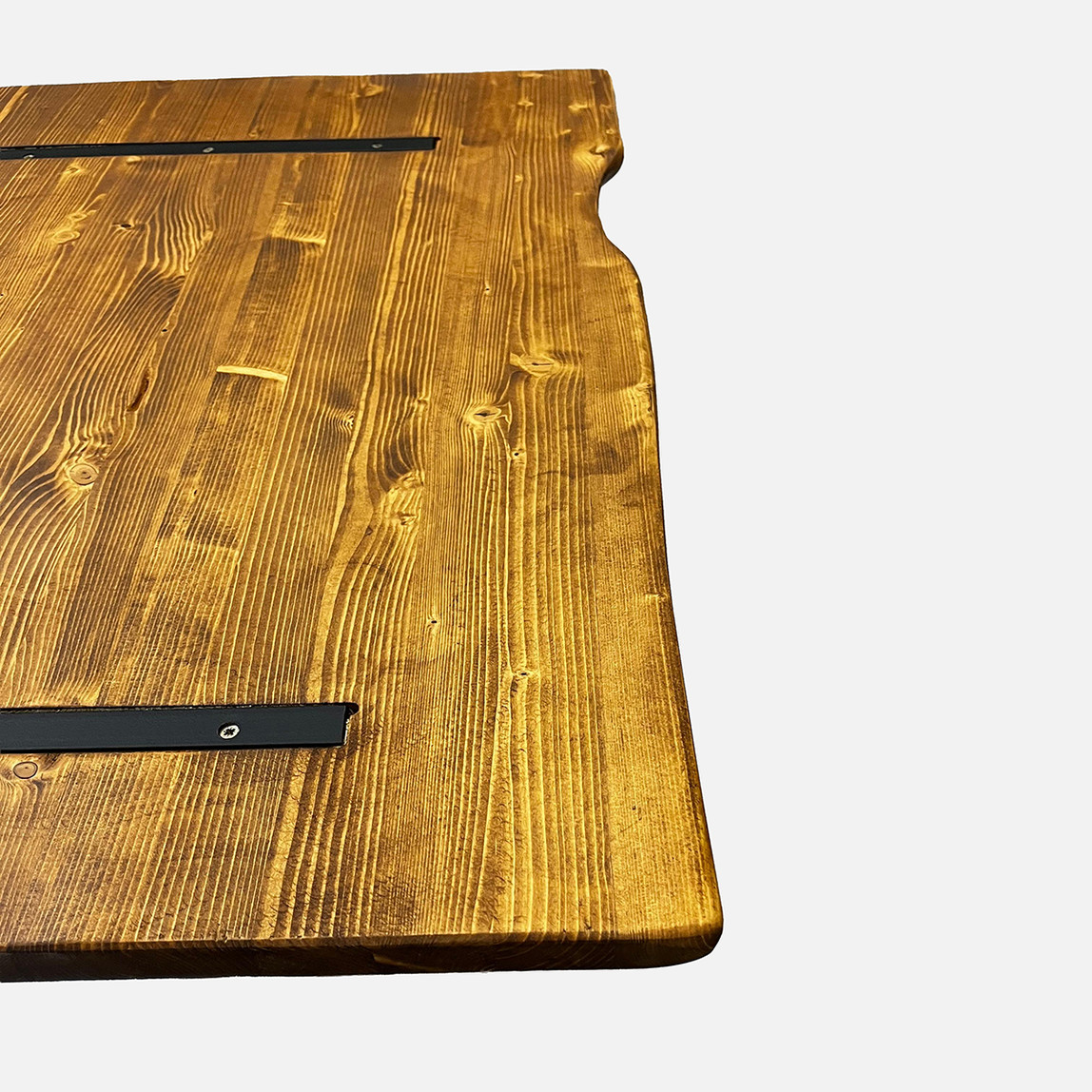    Kenarı Radiuslu Ladin Eskitme Masa Tablası 