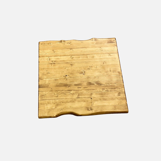 Kenarı Radiuslu Ladin Eskitme Masa Tablası