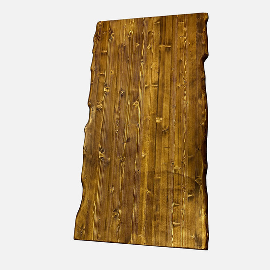 Kenarı Radiuslu Ladin Eskitme Masa Tablası
