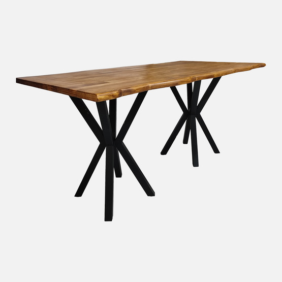 Kenarı Radiuslu Ladin Eskitme Masa Tablası
