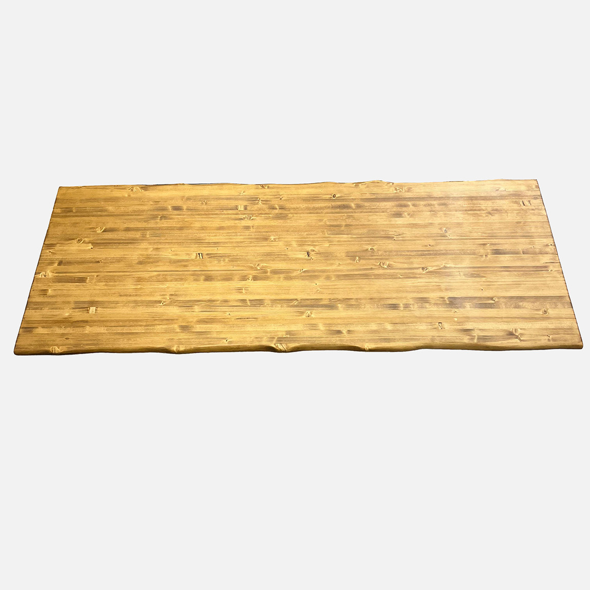    Kenarı Radiuslu Ladin Eskitme Masa Tablası 