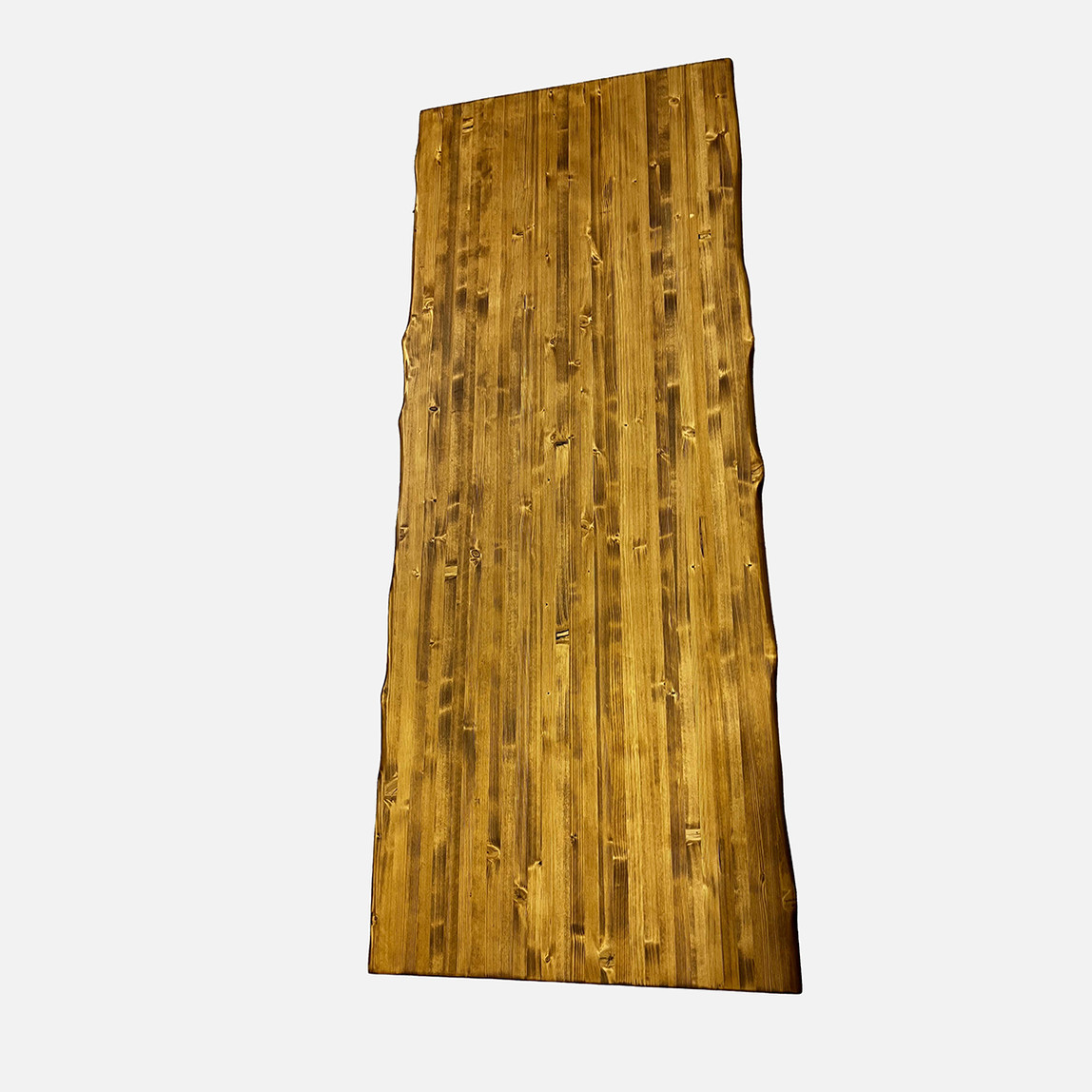    Kenarı Radiuslu Ladin Eskitme Masa Tablası 