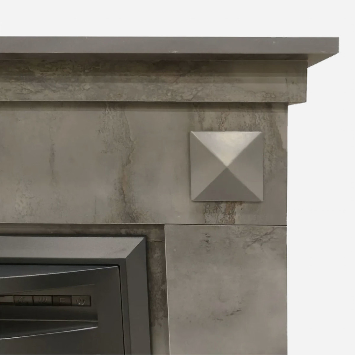    Dlc Irony 1800W Dekoratif Şömine Koyu Gri 