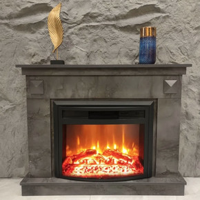 Dlc Irony 1800W Dekoratif Şömine Koyu Gri