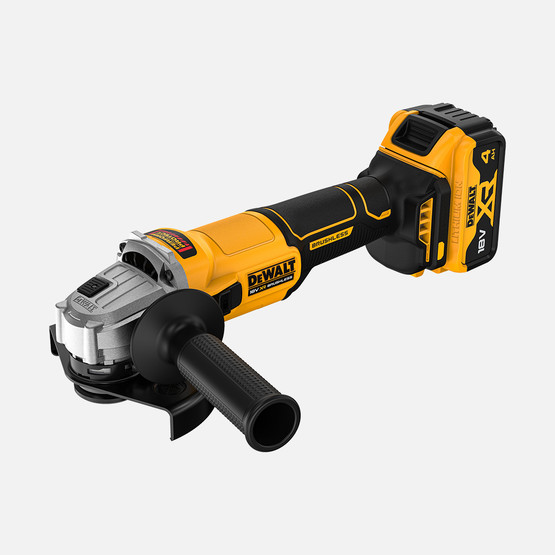 Dewalt Dcg407M2T-Qw 18V Xr Kömürsüz 4Ah Çift Akülü Avuç Taşlama
