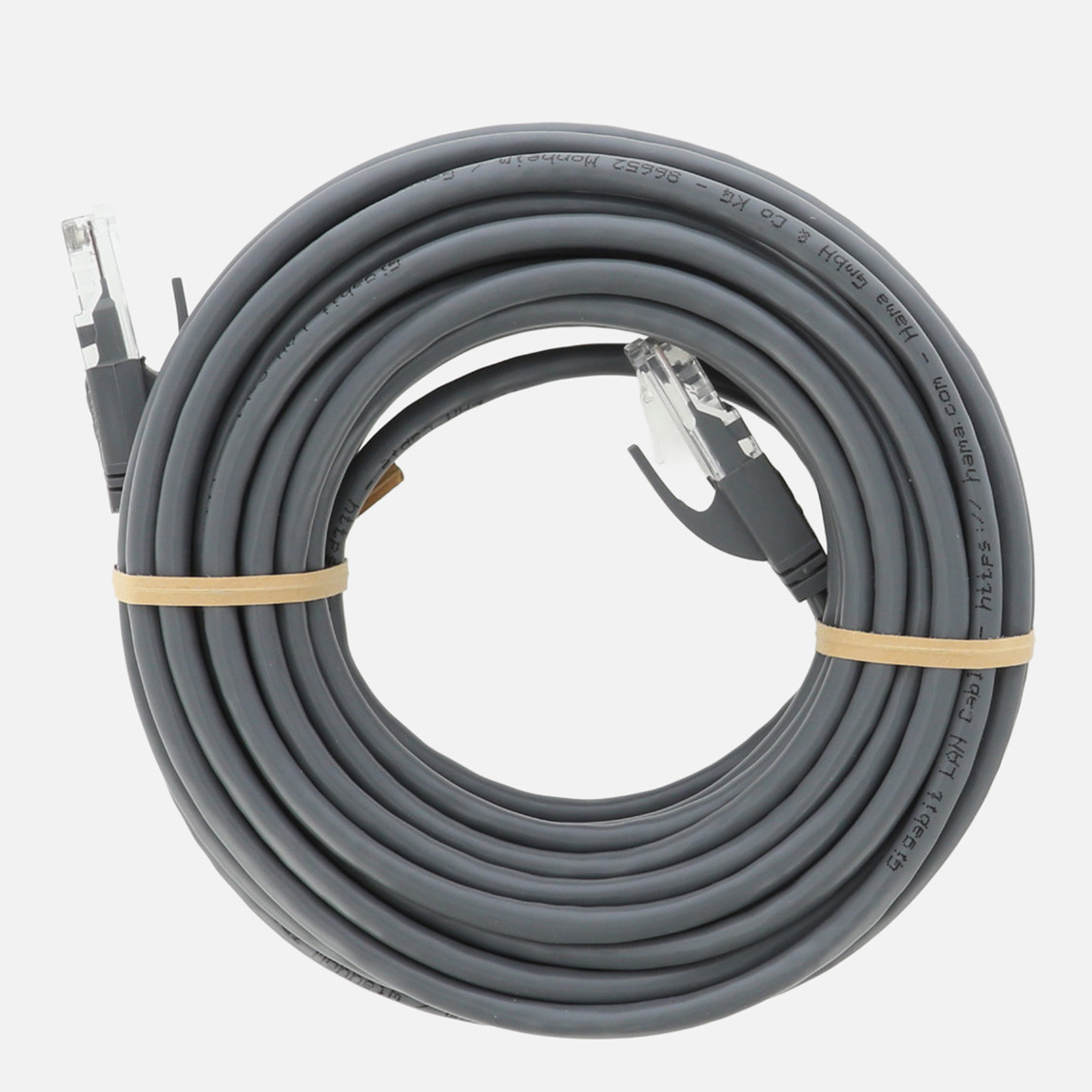    Hama HM.200665 CAT 5E U/UTP 10M RJ45 Ağ Kablosu Gri 