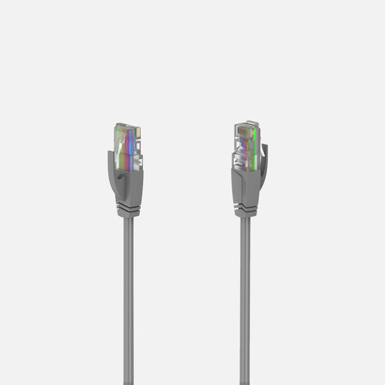 Hama HM.200663 CAT 5e U/UTP Ağ Kablosu 3M Gri