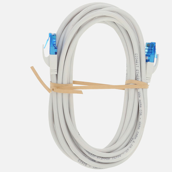 Hama HM.200676 CAT 6A U/UTP 5M RJ45 Ağ Kablosu Beyaz