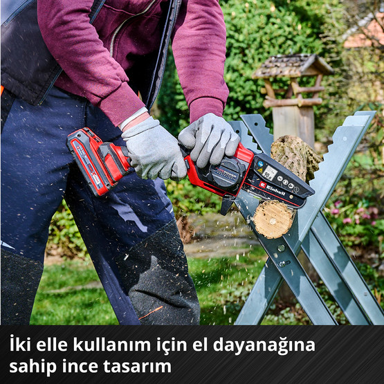 Einhell GE-PS 18/15 Li Bag Kit Çantalı Akülü Dal Budama Testeresi Zincir Hediyeli