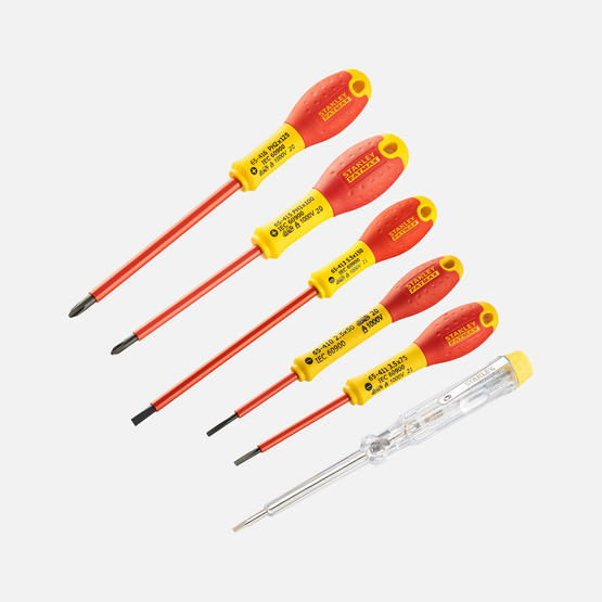 Stanley 0-65-441 Fatmax İzoleli Elektrikçi Tornavida Seti (6 Parça) (Ph Set)