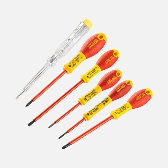 Stanley 0-65-443 Fatmax İzoleli Elektrikçi Tornavida Seti (6 Parça) (Pz Set)