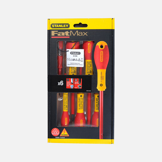 Stanley 0-65-443 Fatmax İzoleli Elektrikçi Tornavida Seti (6 Parça) (Pz Set)