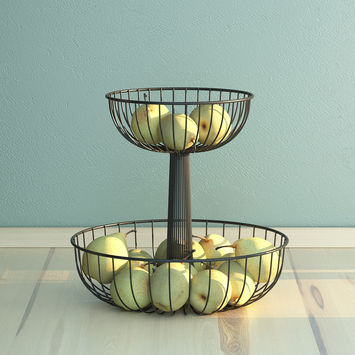    Tekno-tel 2 Katlı Meyve Sepeti 