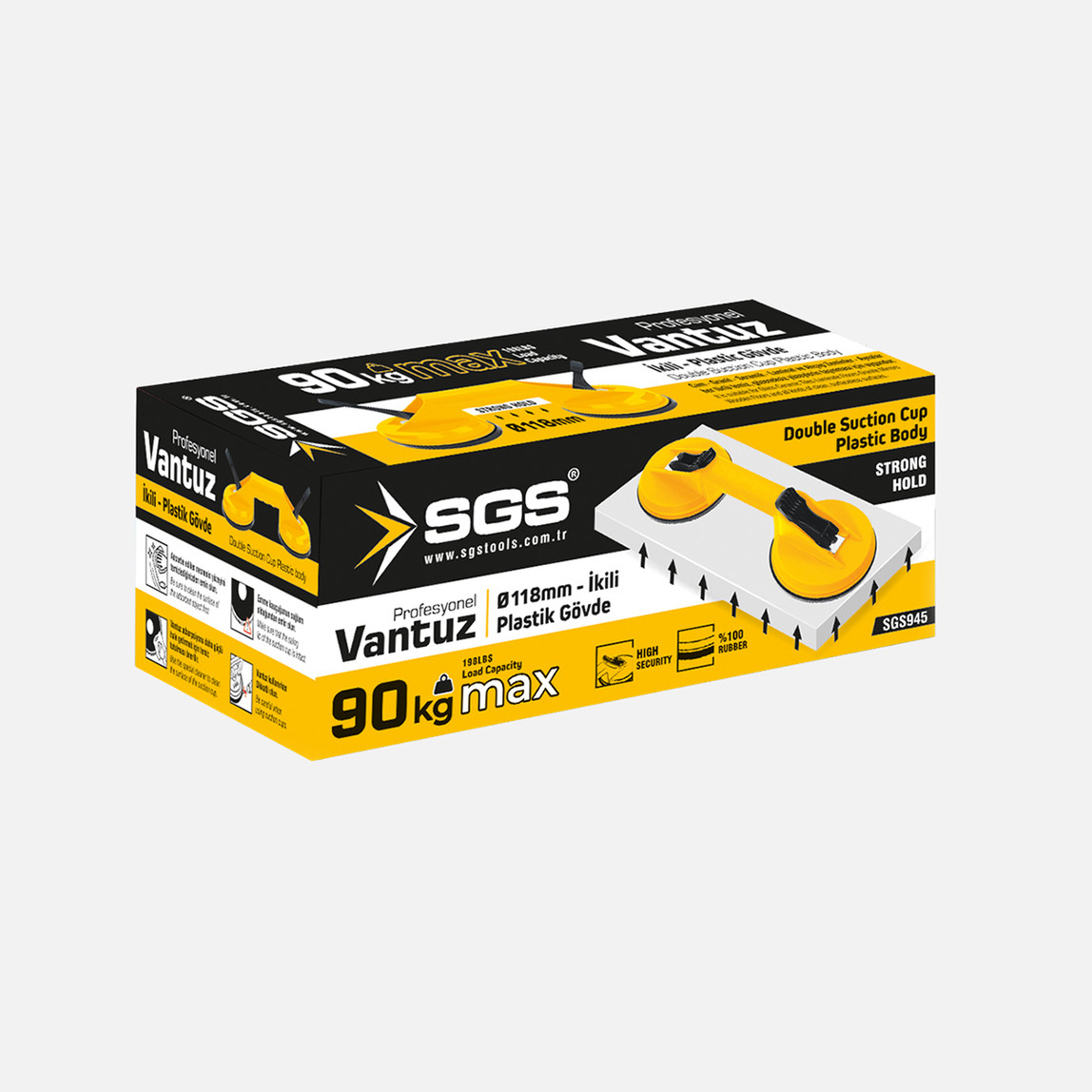    Sgs SGS945 2'li Plastik Vantuz 