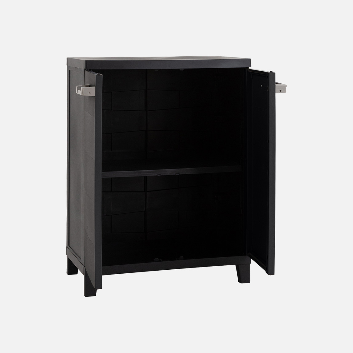    Prime Tek Raflı Plastik Dolap Koyu Antrasit 