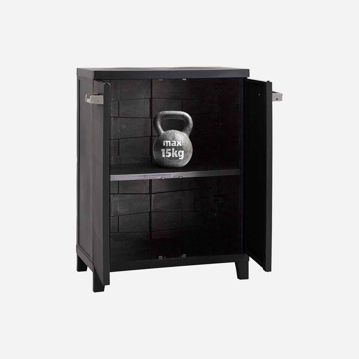    Toomax Prime Tek Raflı Plastik Dolap Koyu Antrasit 