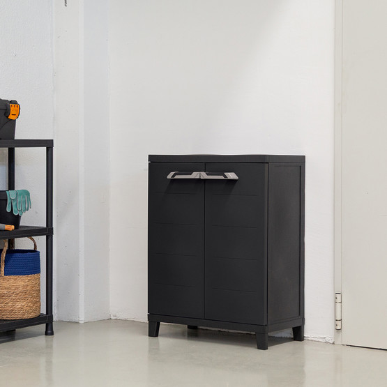 Toomax Prime Tek Raflı Plastik Dolap Koyu Antrasit