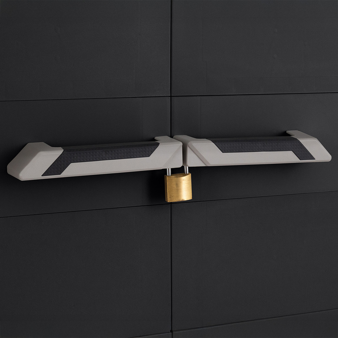    Prime 3 Raflı ve Uzun Bölmeli Plastik Dolap Koyu Antrasit 