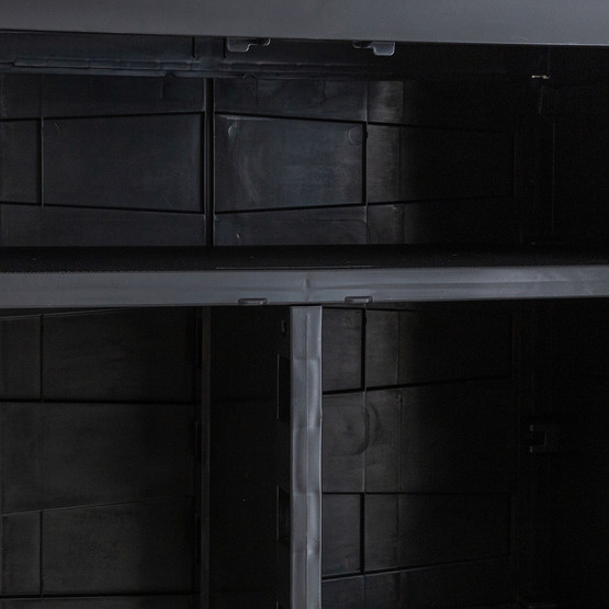 Toomax Prime 3 Raflı ve Uzun Bölmeli Plastik Dolap Koyu Antrasit