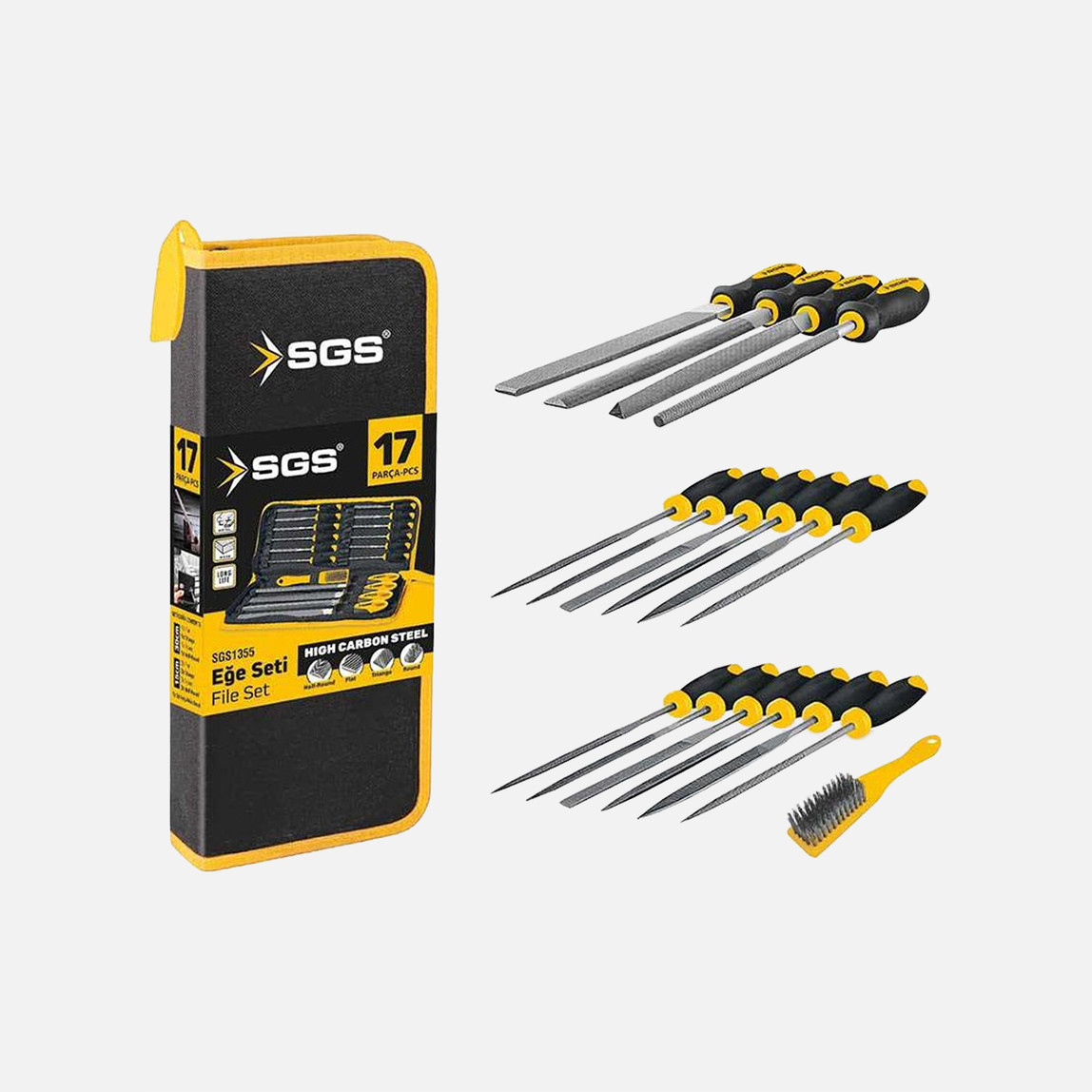    SGS1355 17 Parça Eğe Seti 