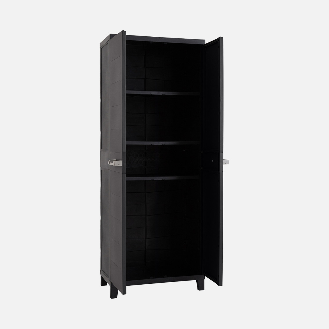    Prime 3 Raflı Plastik Dolap Koyu Antrasit 