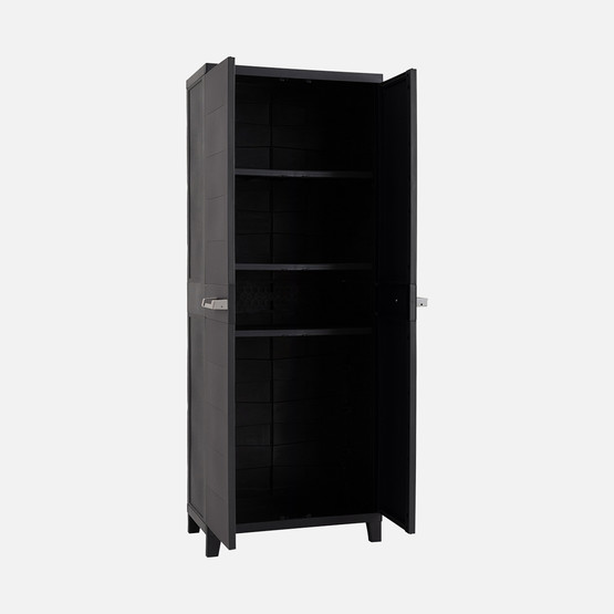 Prime 3 Raflı Plastik Dolap Koyu Antrasit