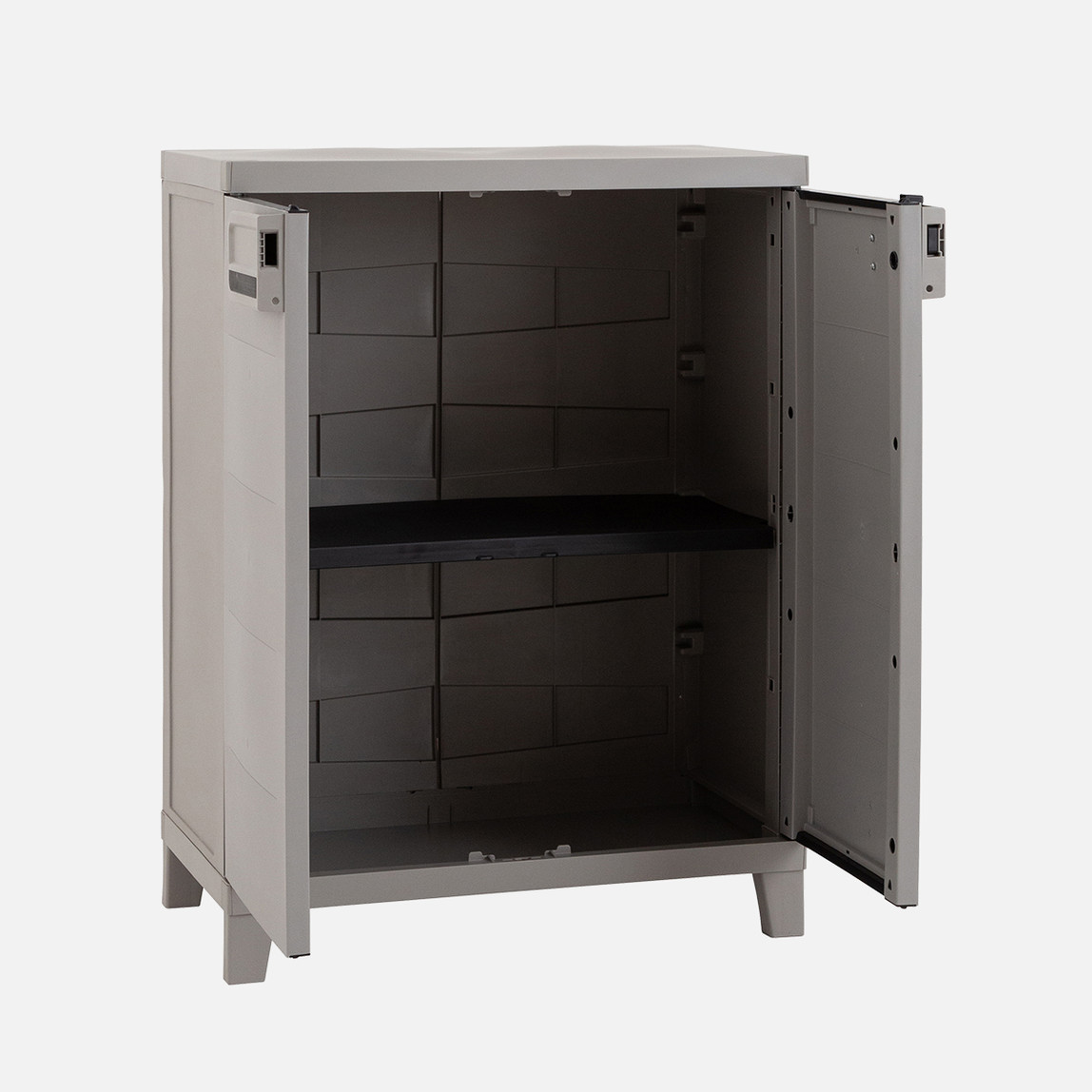    Smart Tek Raflı Plastik Dolap Gri 