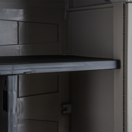 Toomax Smart 3 Raflı ve Uzun Bölmeli Plastik Dolap Gri