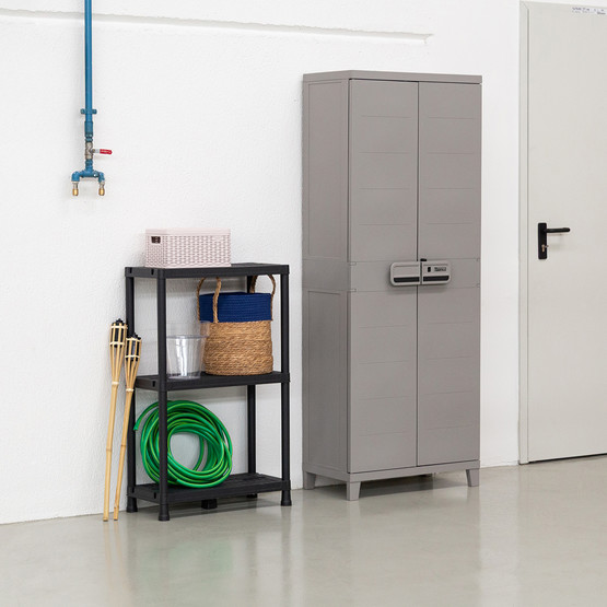 Toomax Smart 3 Raflı Plastik Dolap Gri