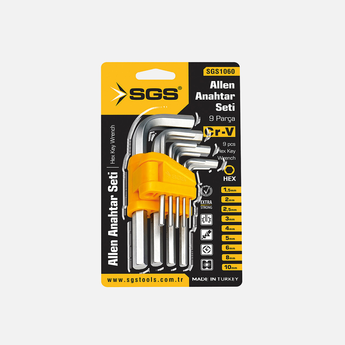    Sgs 1060 9 Parça Allen Seti 