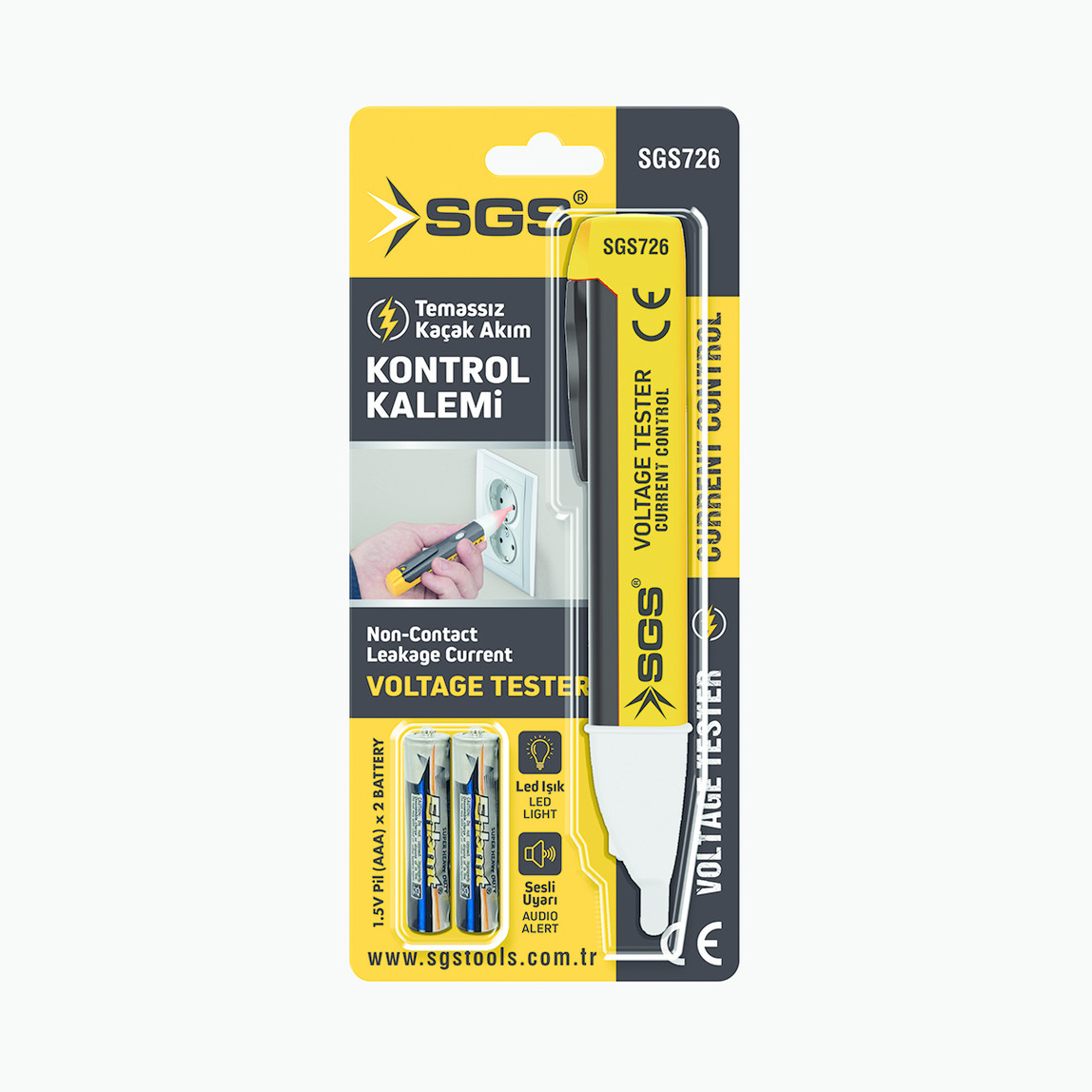    Sgs Sgs726 Temassız Voltaj Kontrol Kalemi 