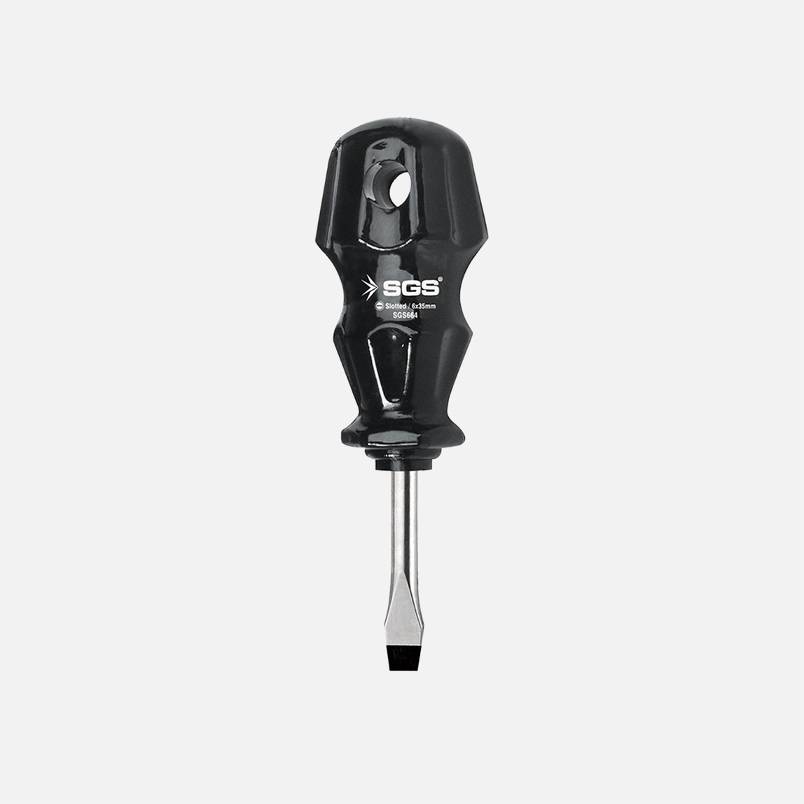    SGS Black Seri Topaç Düz Tornavida SGS664 6×35 mm 